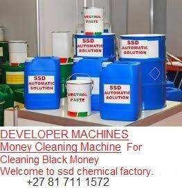 Automatic machines N Technicians to clean black bank notes +27 81 711 1572